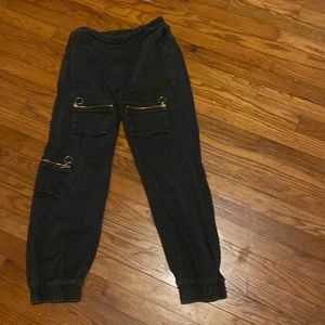 Black Women Cargo Pants
